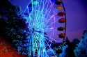 Светодиодная подсветка малого колеса обозрения в Измайловском парке